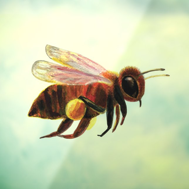 Honey Bee Flying  Window Cling (Sheet 3)