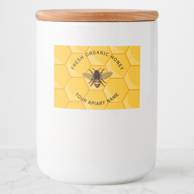 Honey Bee Food Label (Front)
