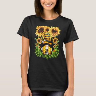Honey Bee Gnome For Women And Beekeeper Floral Sun T-Shirt