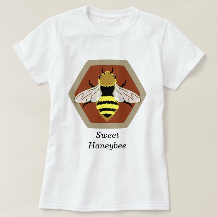Honey Bee Graphic T-Shirt | Zazzle.co.uk