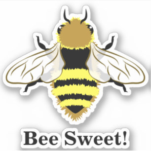 Honey Bee Graphic with Custom Text
