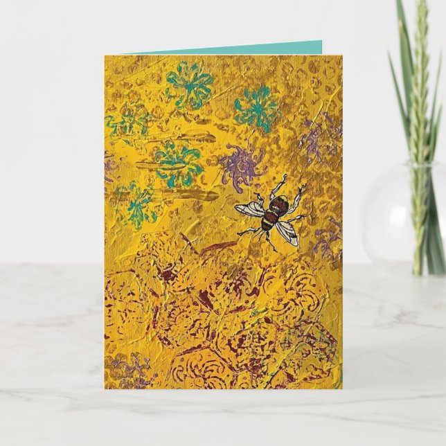 Honey Bee Greeting Card (Front)