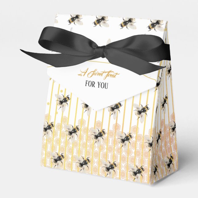 Honey Bee Hive Favour Box (Front Side)