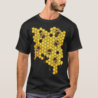 Honey Bee Hive Honeycomb Beekeeping Beekeeper T-Shirt