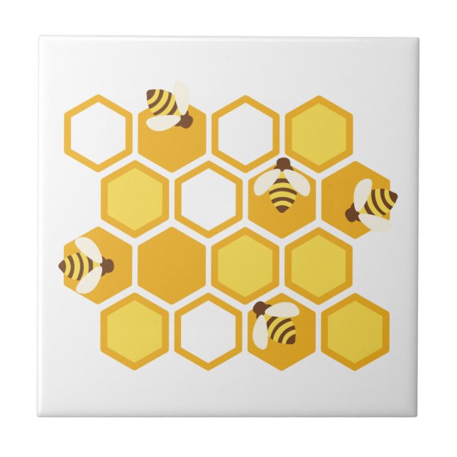 Honey Bee Hive Tile (Front)