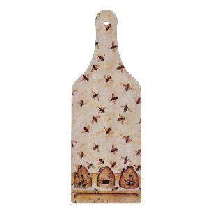 HONEY BEE HIVES Mediaeval Apiary Beekeeper Cutting Board