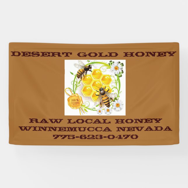 Honey Bee Honey Seller Beekeeper Apiarist Banner (Horizontal)
