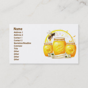 Honey Bee Honey Seller Beekeeper Apiarist Business Card