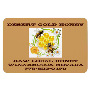 Honey Bee Honey Seller Beekeeper Apiarist Custom Magnet