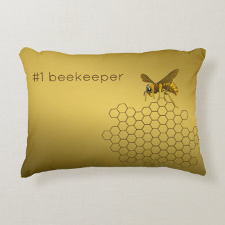 Honey Bee Honeycomb Beekeeper Apiarist Custom Decorative Cushion