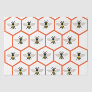 Honey Bee Honeycomb Beekeeper Tissue Paper