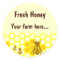 Honey Bee Honeycomb Custom Jar Label Stickers