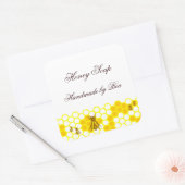 Honey Bee Honeycomb Custom Soap Label Stickers | Zazzle