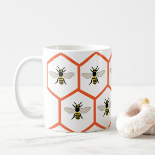 Honey Bee Honeycomb Cute Beekeeper Coffee Mug