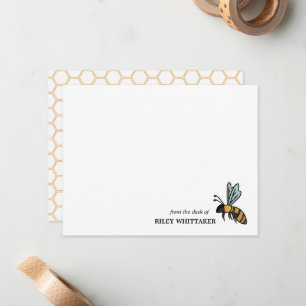 Honey Bee Honeycomb From the Desk of Card