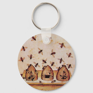 HONEY BEE KEY RING
