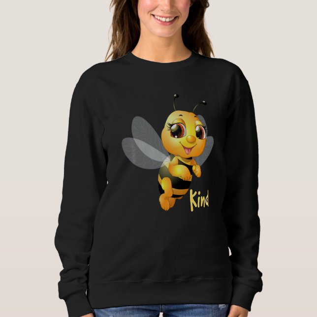 Honey Bee Kind Cute Kids Bee Sweatshirt (Front)