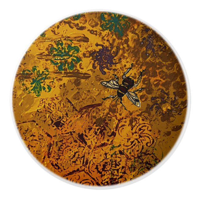 Honey Bee knob pull (Front)