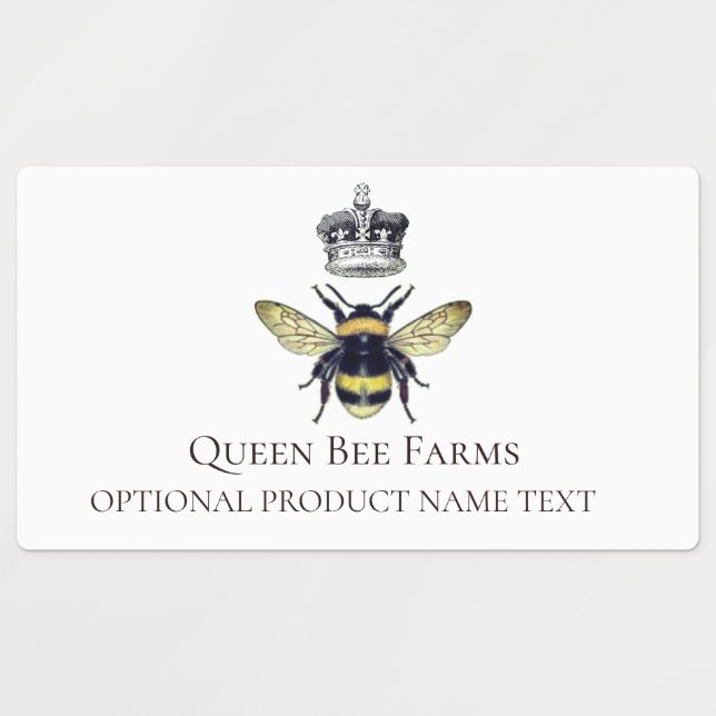 Honey  Bee Labels (Design 3)