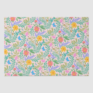 Honey Bee, Ladybug, Butterfly, Dragonfly & Flowers Tissue Paper