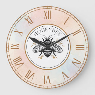 Honey Bee Large Clock