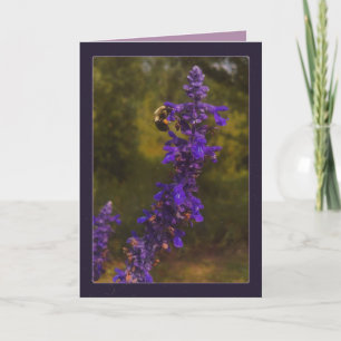 honey bee & lavender  card