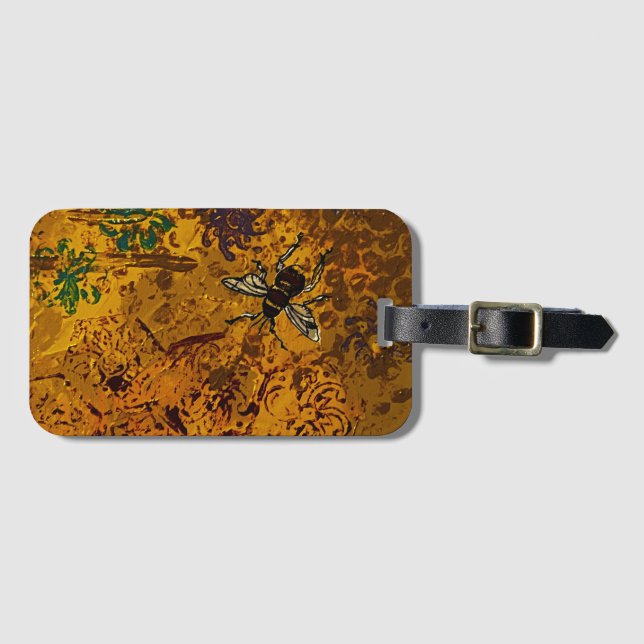 Honey Bee Luggage Tag (Front Horizontal)