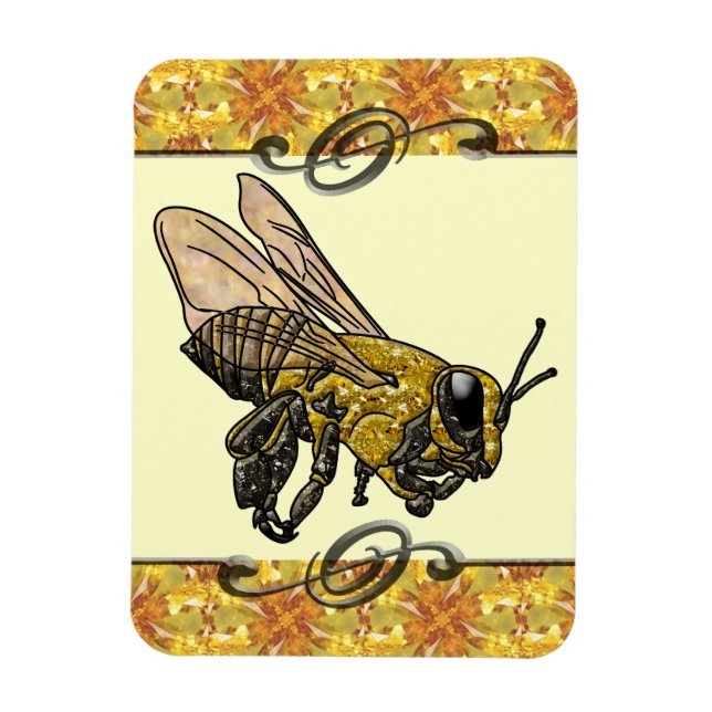 Honey Bee Magnet (Vertical)