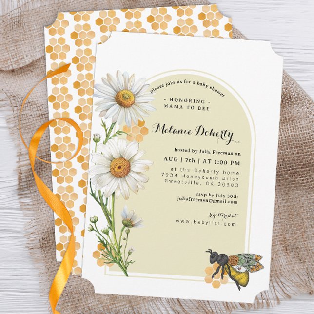 Honey Bee Mama to Bee Baby Shower Invitation | Wil (Bee Baby Shower Invite)
