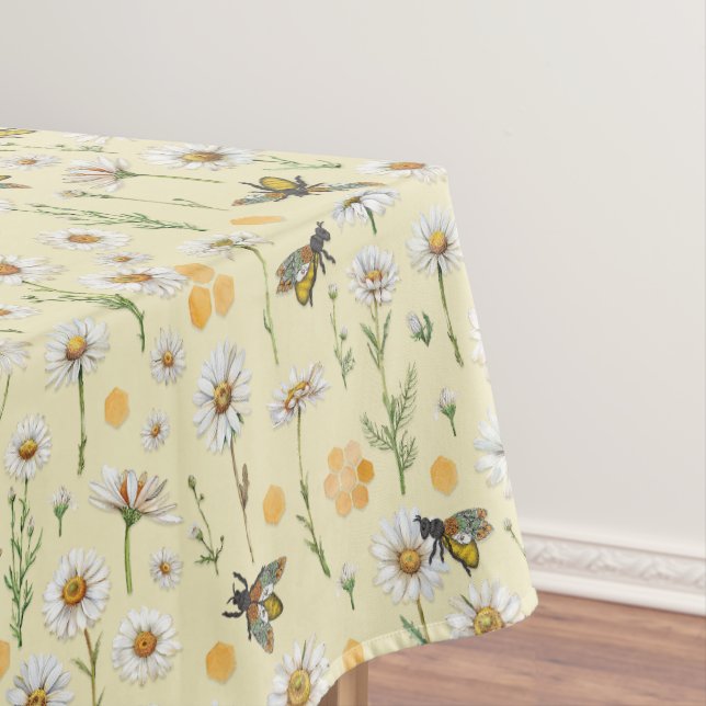 Honey Bee Mummy to Bee Baby Shower Tablecloth | Bu (In Situ)