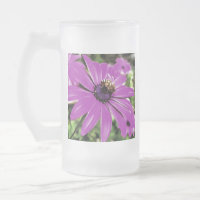 Honey Bee On A Purple African Daisy Art
