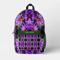 Honey Bee On Aster Flower Abstract Personalised