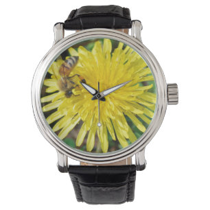 Honey Bee on Dandelion Watch