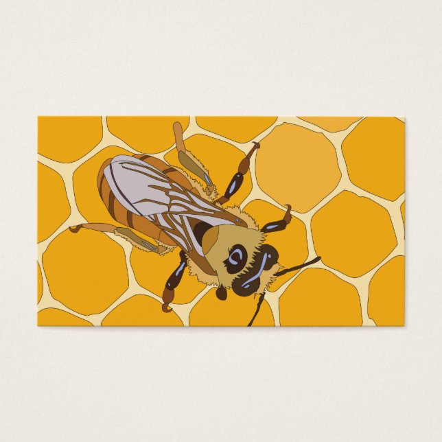 Honey Bee on Honeycomb (Front)