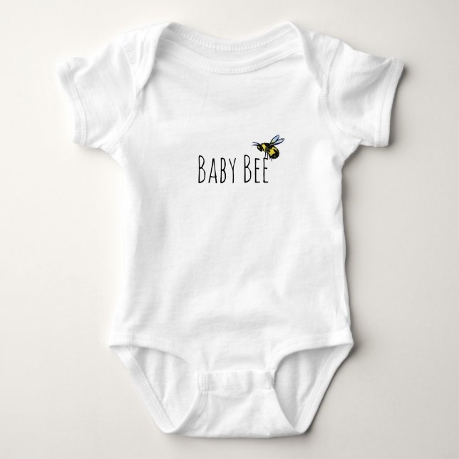 Honey Bee  Onsie Baby Bodysuit (Front)