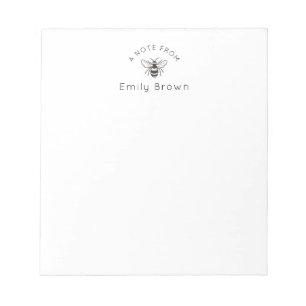 Honey Bee Personalised Notepad