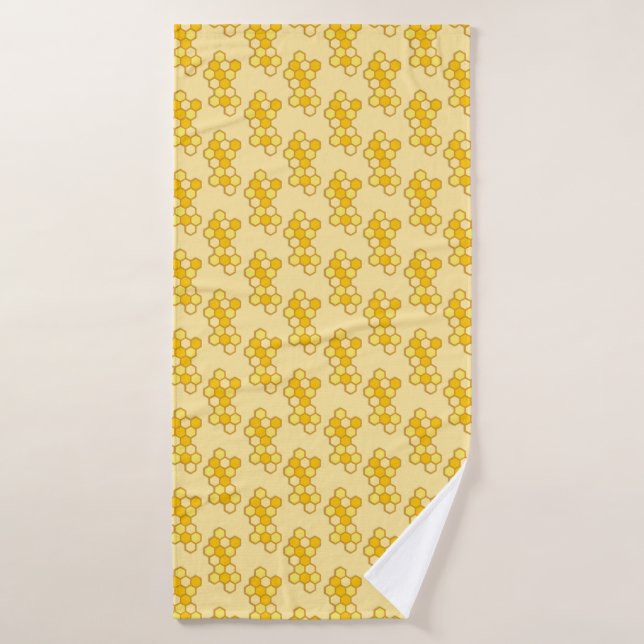 Honey Bee Printable Bath Towel (Bath Towel)