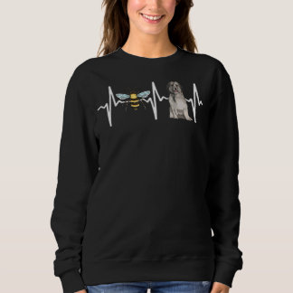 Honey Bee Pyrenean Shepherd Heartbeat Dog Sweatshirt