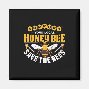 Honey Bee Save The Bees Magnet