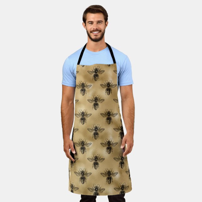 Honey Bee Series Design 14  Apron (Worn)