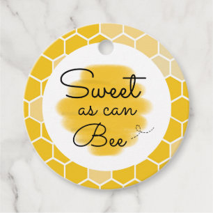 Honey Bee Sweet As Can Bee Baby Shower Favour Tags