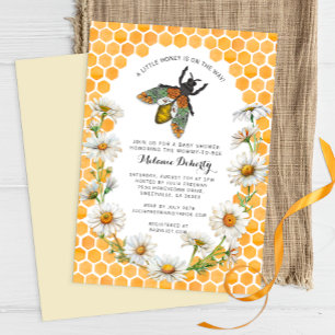 Honey Bee Sweet Little Honey Baby Shower  Invitation