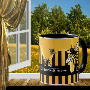 Honey Bee Sweet Striped Mother's Day Mug