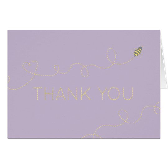Honey Bee Thank You note Card