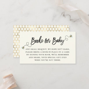 Honey Bee Theme Book Request Enclosure Card