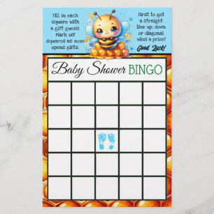 Honey bee Themed Bingo and Who Knows Mummy Best Flyer