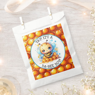 Honey bee themed Boy's Baby Shower Favour Bags