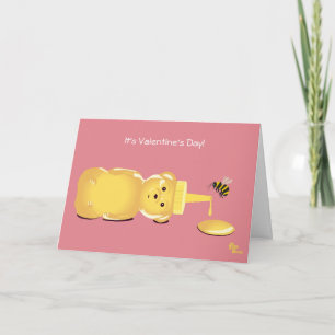 Honey Bee Valentine's Day Card