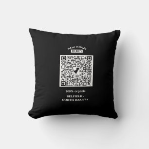Honey Bee Vintage Family Name & Return Address Cushion