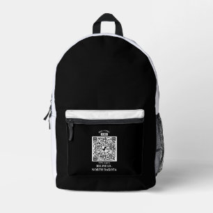 Honey Bee Vintage Family Name & Return Address Printed Backpack